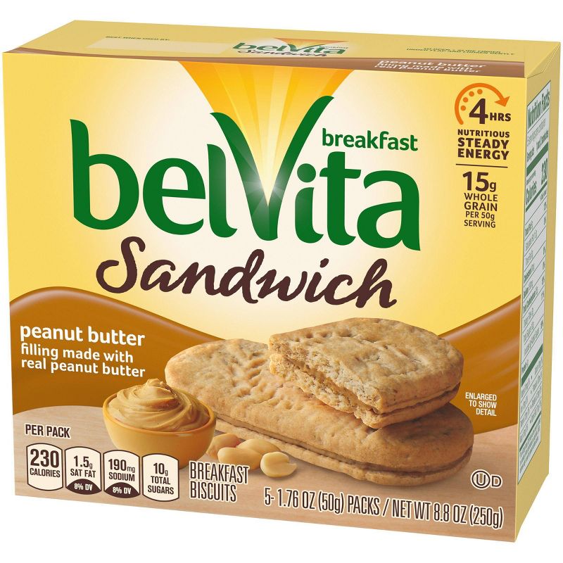 belVita Peanut Butter Breakfast Biscuits - 5ct