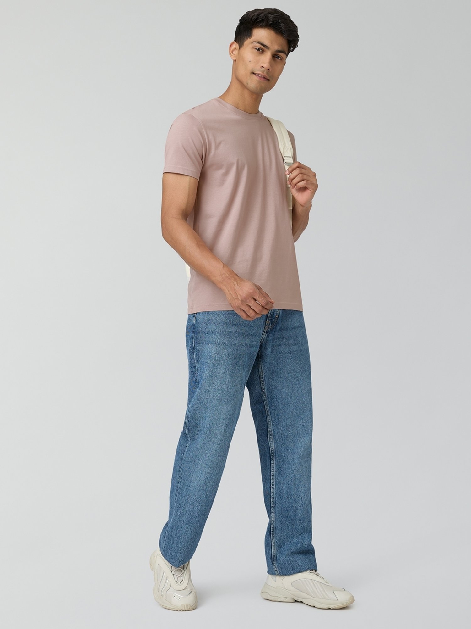 XYXX Tea White Cotton Regular Fit Polo T-Shirt