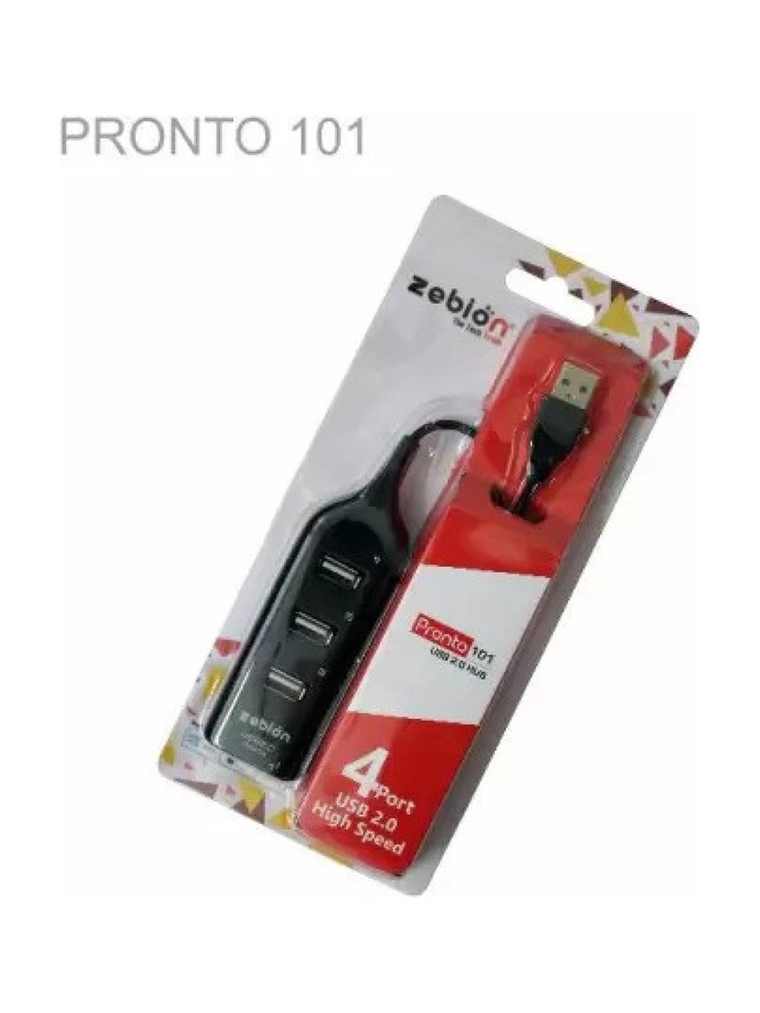 Zebion G1600 Wireless Keyboard Mouse Combo and Pronto 101 USB HUB (White)