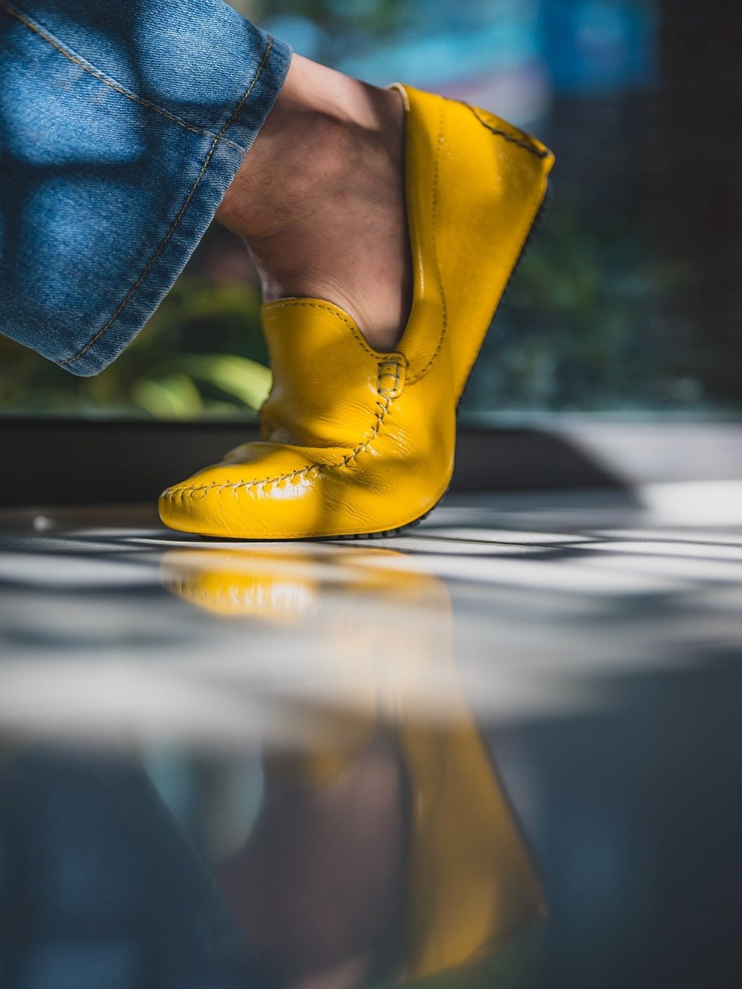 Yoho Men's Anti Pain Archflex Yellow Loafers