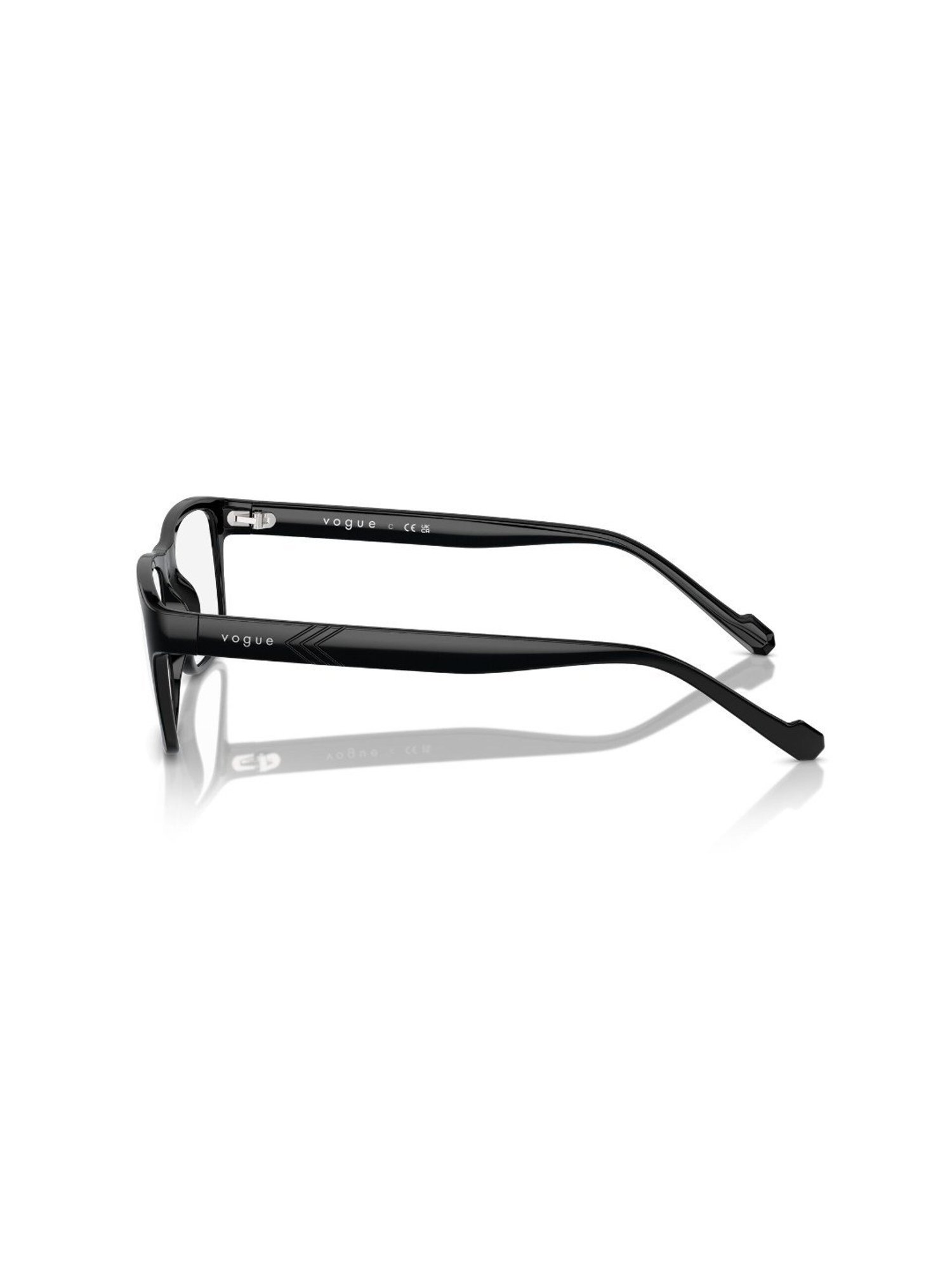 Vogue Eyewear Black Rectangular Frames for Men