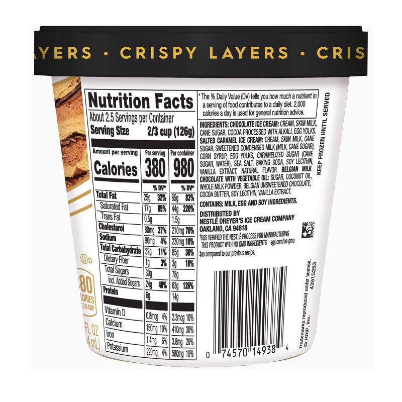 Haagen-Dazs Crispy Belgian Chocolate Salted Caramel & Chocolate Ice Cream - 14 floz