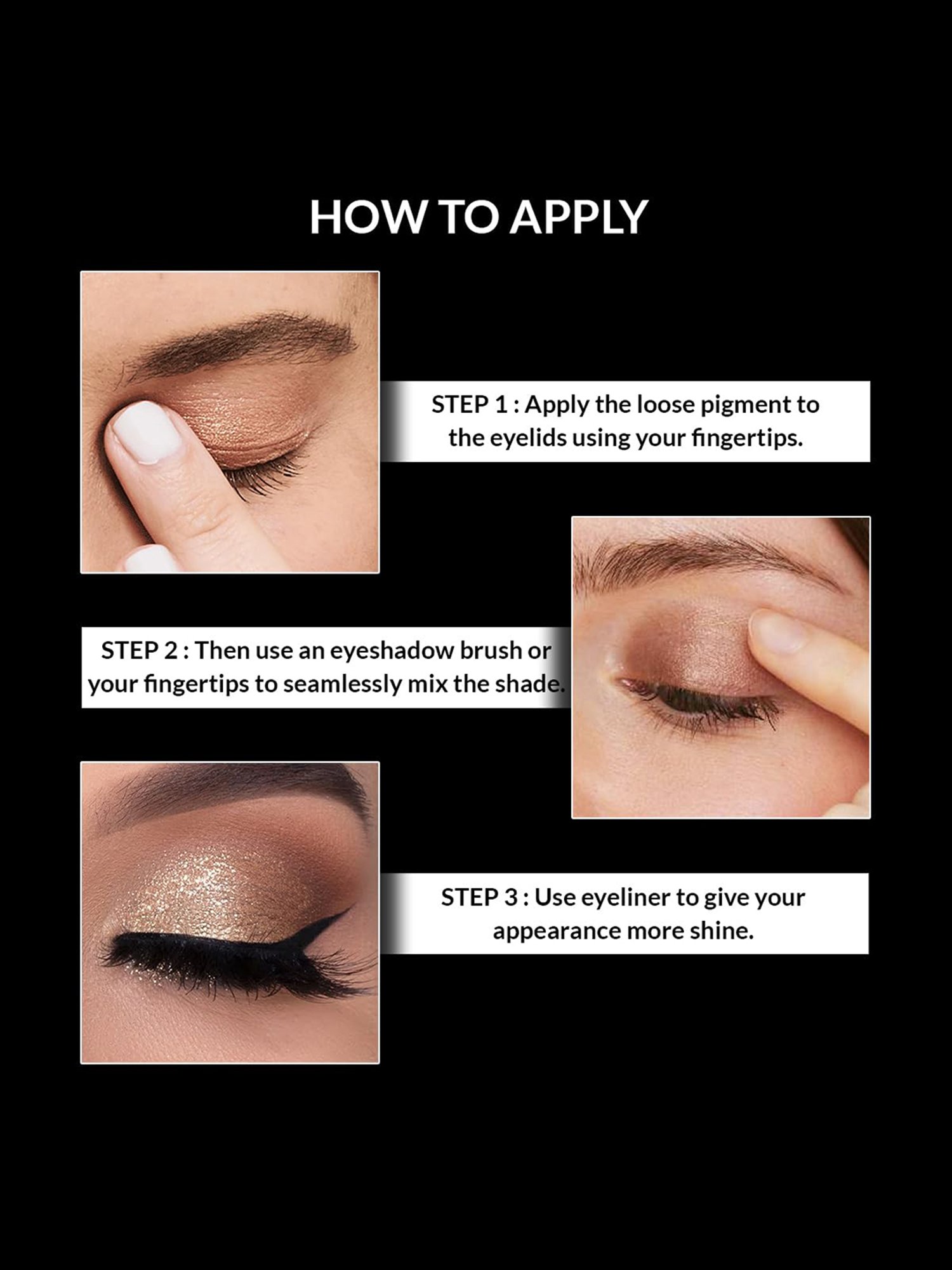 Stars Cosmetics Eyeshadow Pigment Powder Sparkling Silver - 4 gm