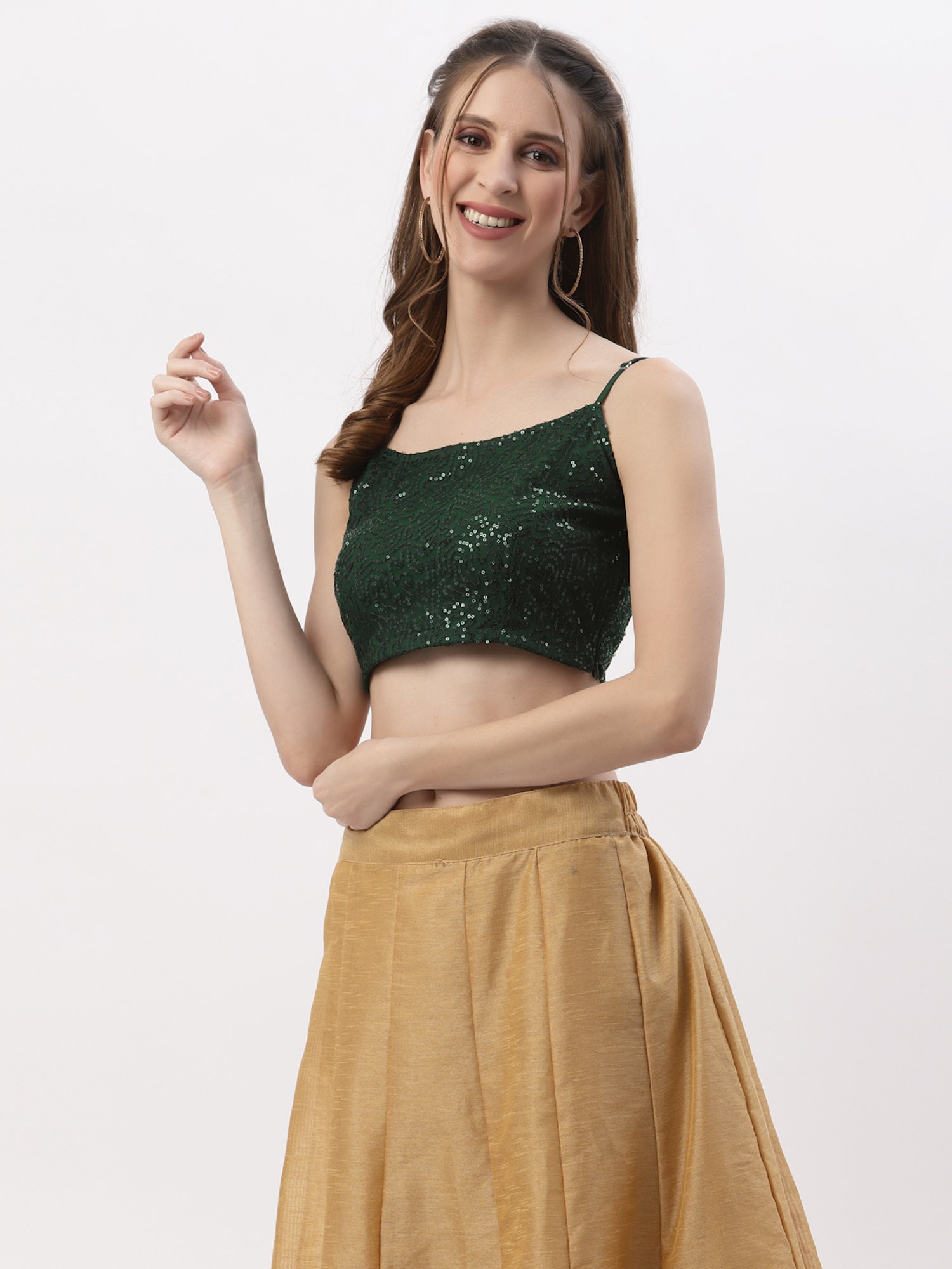 studiorasa Green Embellished Choli