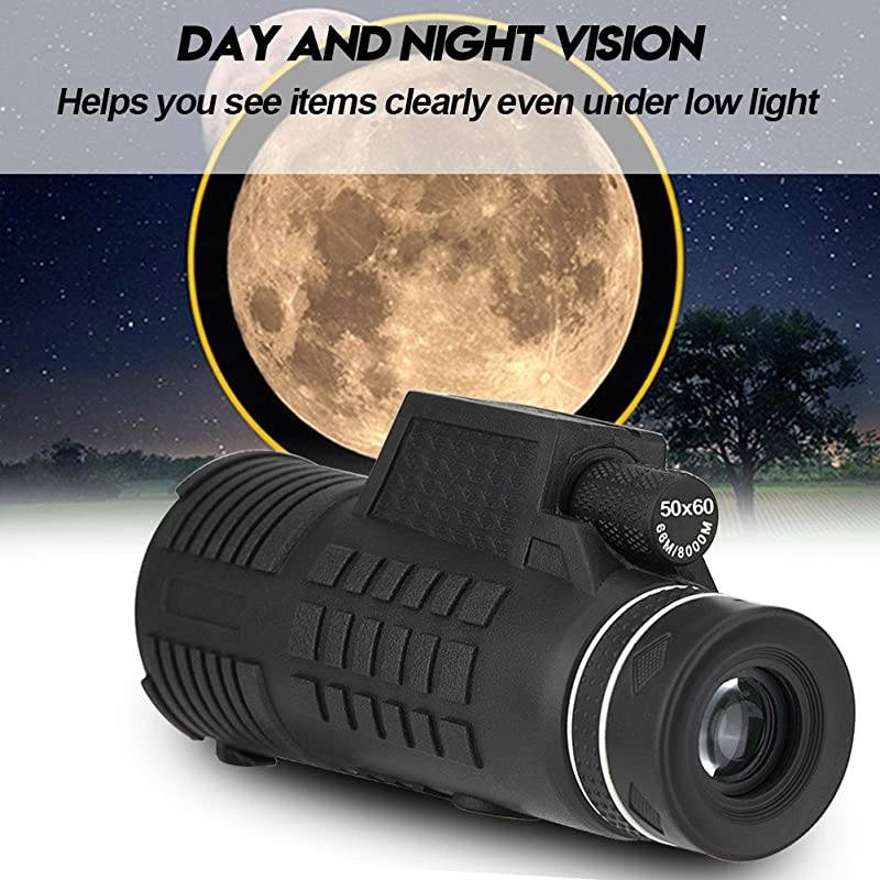 Telescope Super Clear 50x60 High Power HD Compact with Dual Focus Zoom for Adults Kids Waterproof Low Night Vision Scope Waterproof Fogproof for BirdWatching Traveling Hunting