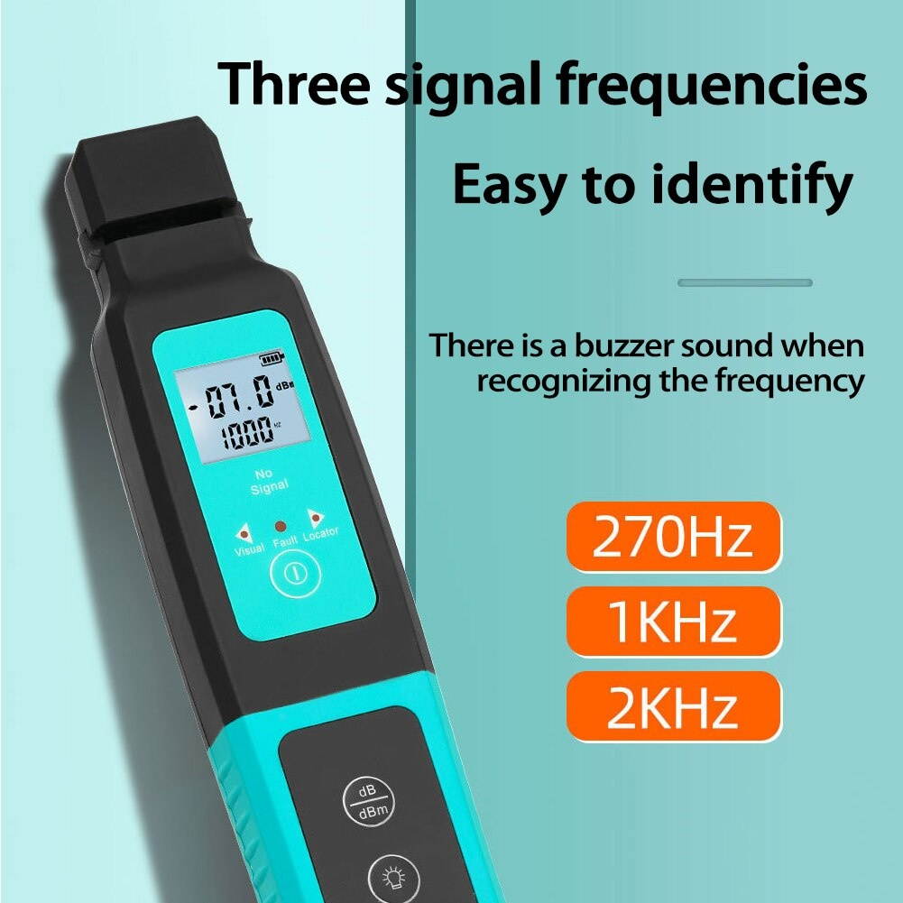 Fiber Optical Identifier 10mw Visual Fault Locator Optical Fiber Direction Identifier Suitable for 3.0/2.0/0.9/0.25mm Fiber Line