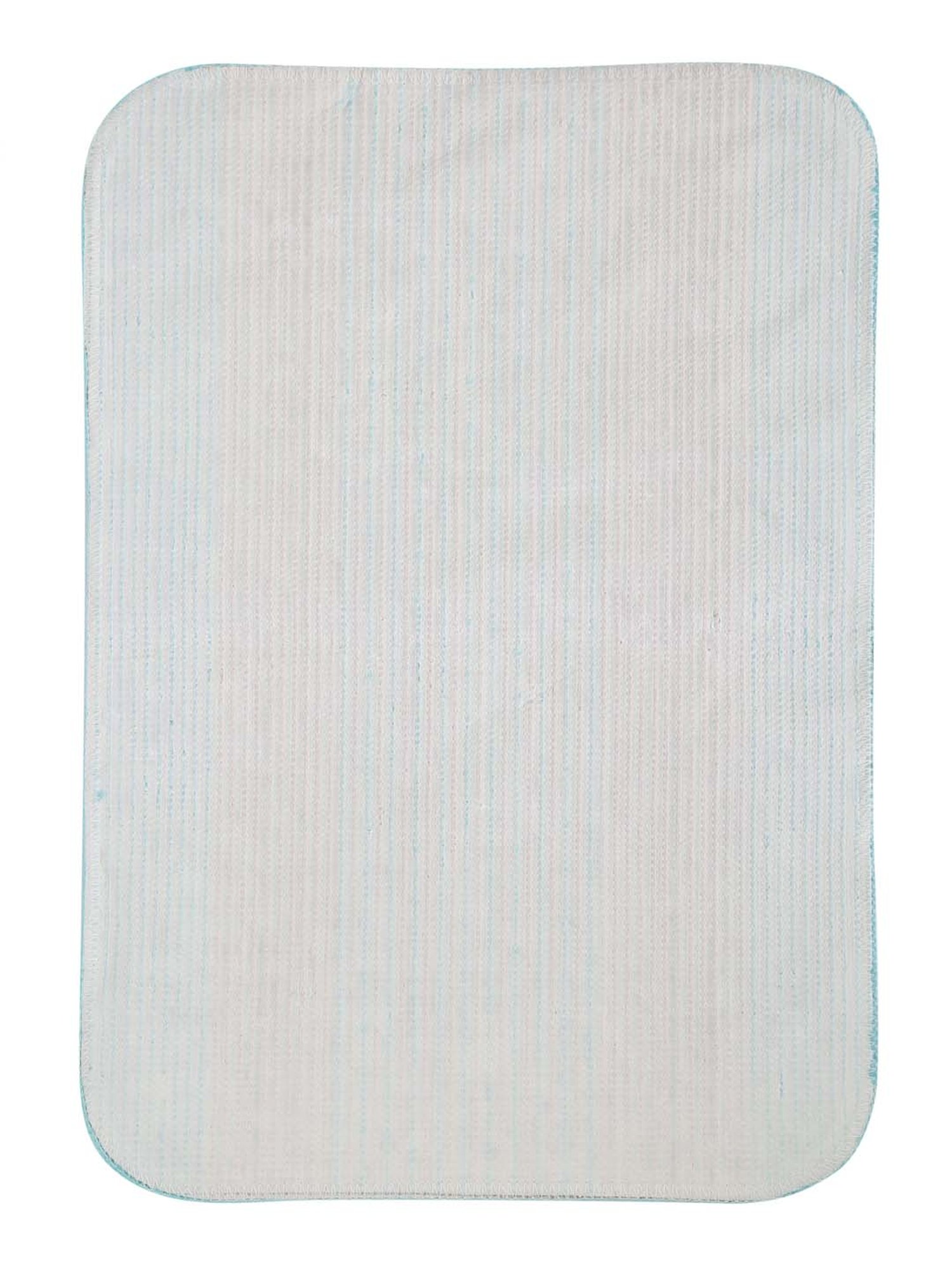 HOSTA HOMES Brown & Blue Cotton Anti-Skid Door Mats - Set of 2