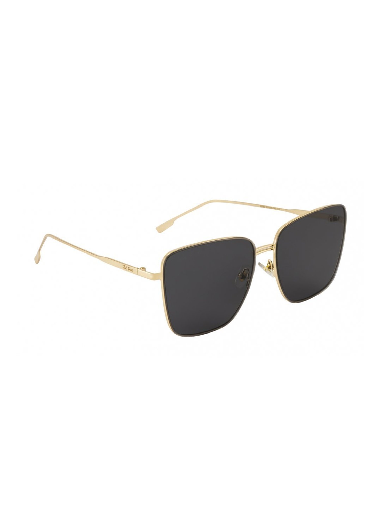 Ted Smith BEUNIQ_C1 Black Square Sunglasses