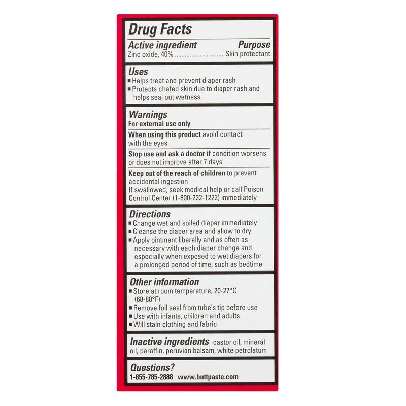 Boudreaux's Butt Paste Baby Diaper Rash Cream Maximum Strength - 2oz