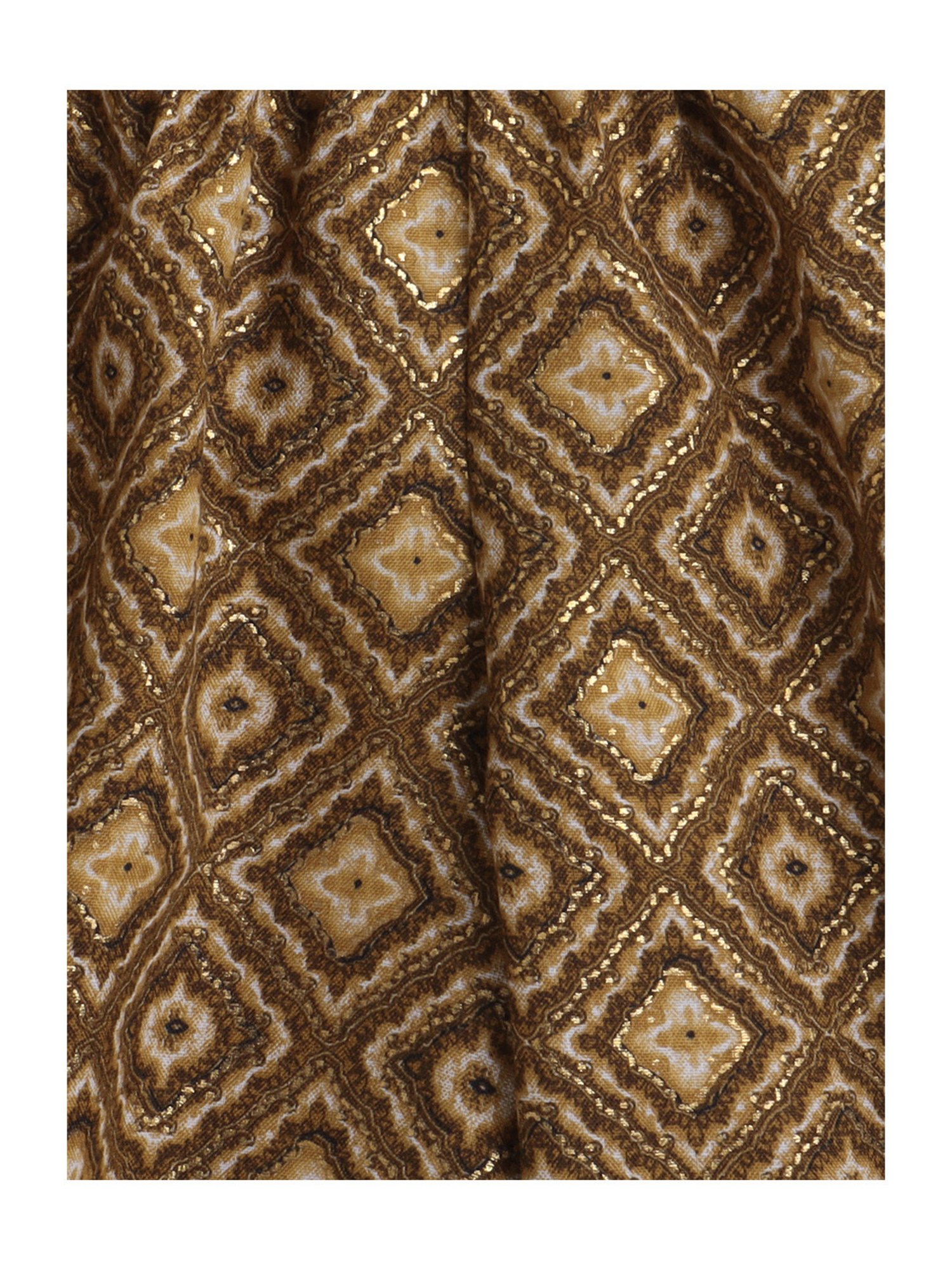 Many Frocks Kids Black & Mustard Embellished Kurta with Plazzos