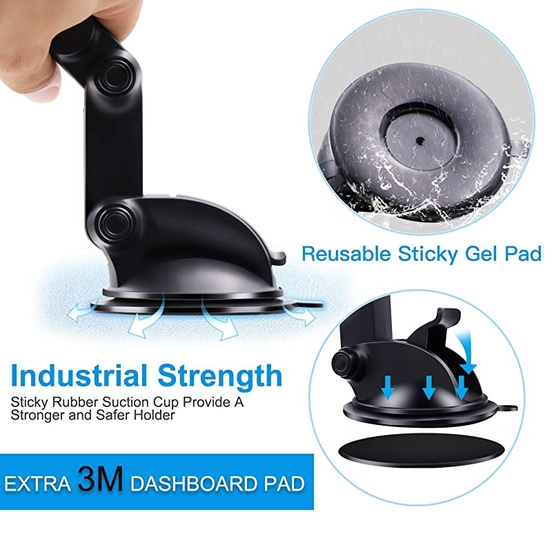 Magnetic Phone Car Mount  Universal Dashboard Windshield Car Phone Mount Holder with Upgraded 32quot Suction Cup8 Strong Magnets Compatible with iPhone 11 Pro X XS Max XR Galaxy Note10 S10