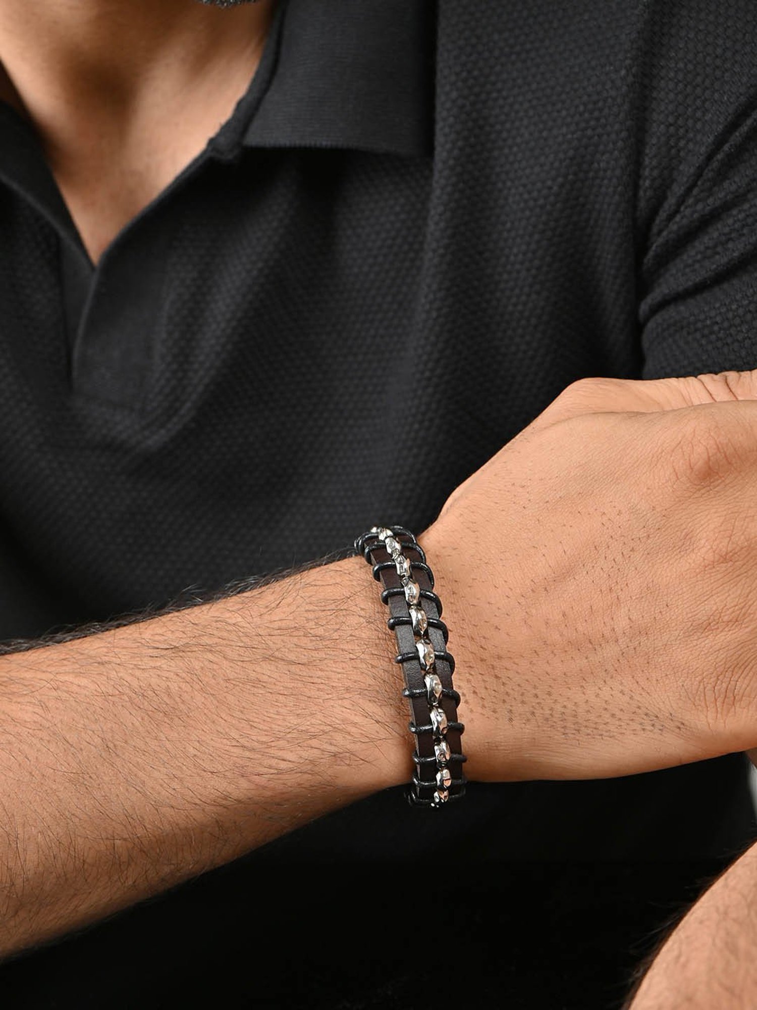 The Bro Code Multi Single Layered Bracelet for Men