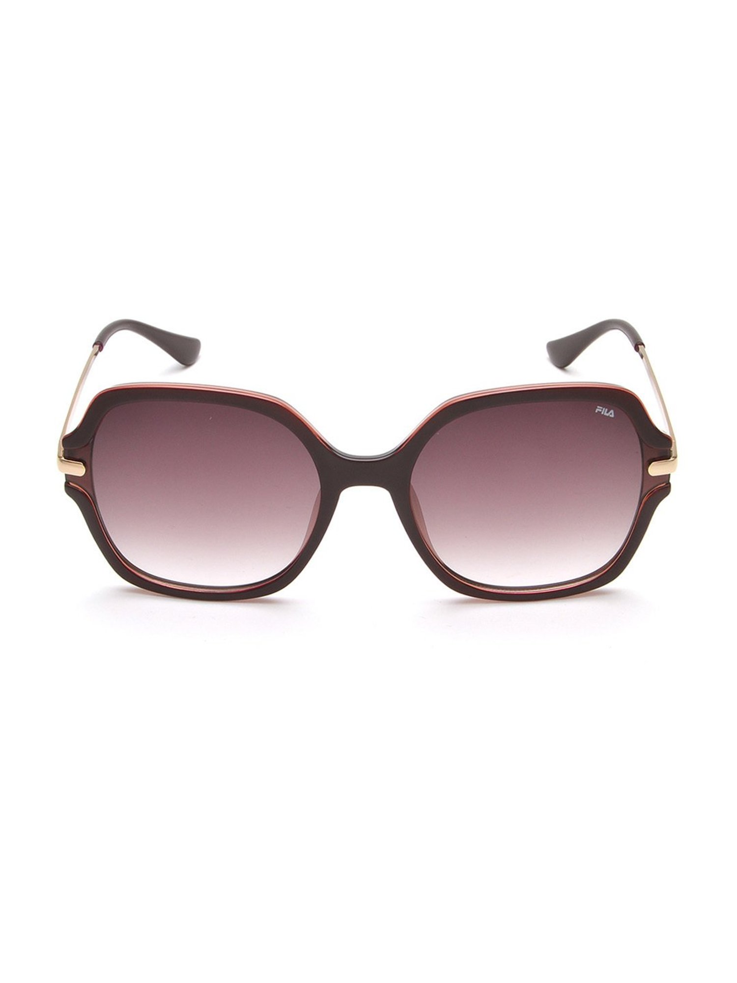 Fila Brown Square UV Protection Sunglasses for Women