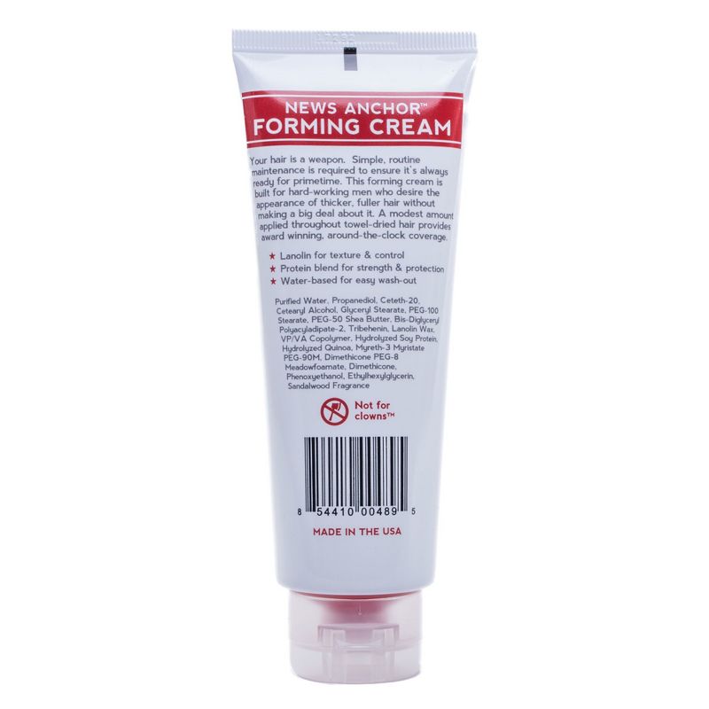 Duke Cannon News Anchor Forming Cream Textured Hold Natural Matte Finish - 3.75oz