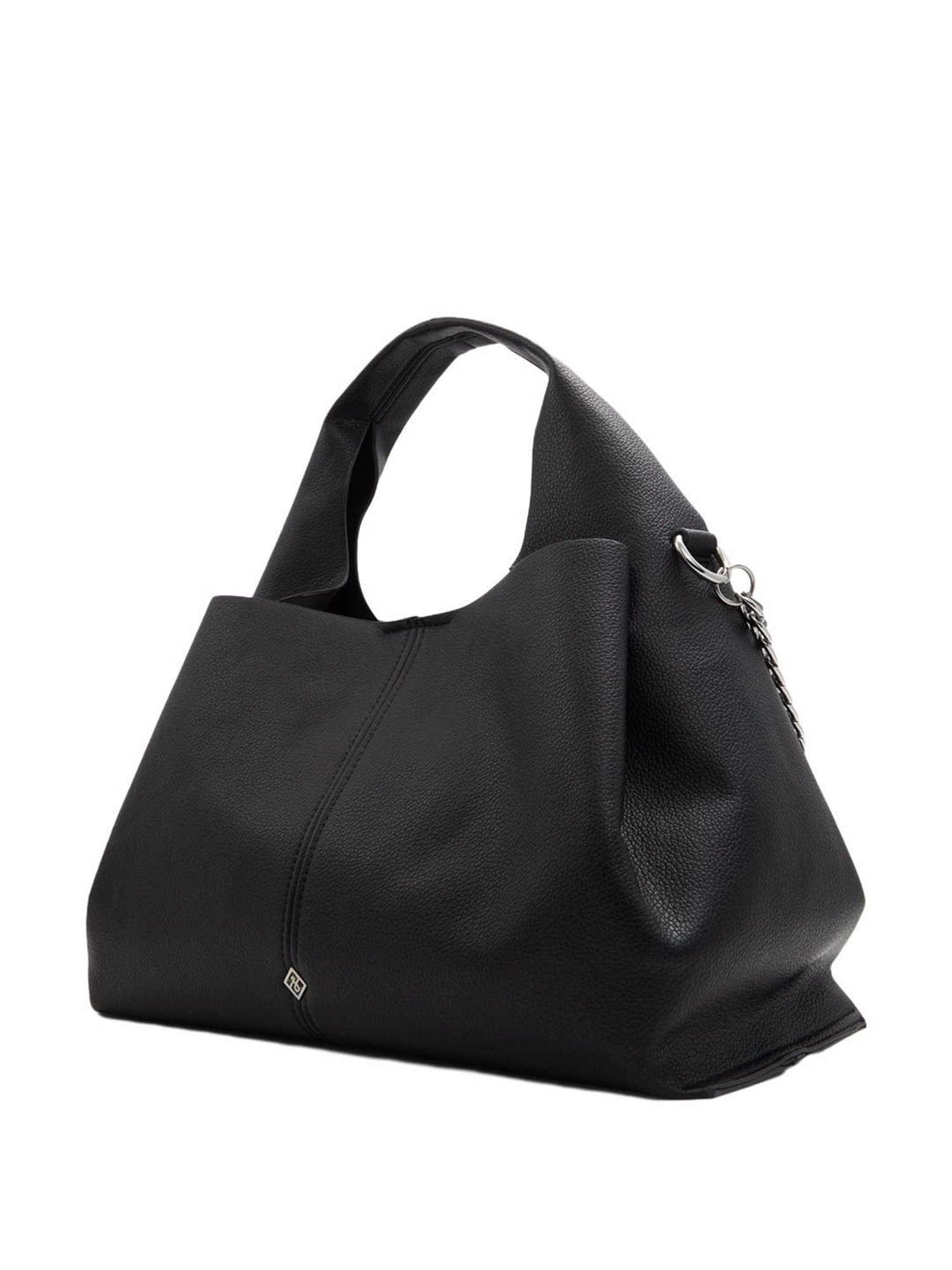 Call It Spring Black Solid Medium Handbag