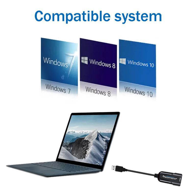 USB Video Capture Card HDMI Video HD 1080P60 Frame Capture Box Live Streaming For DVD Camcorder Camera Recording