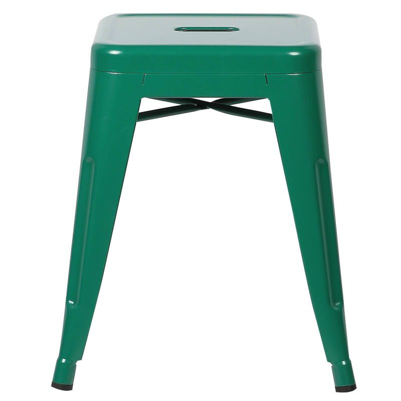 Set of 4 18" Franco Industrial Stool Dark Green - Edgemod