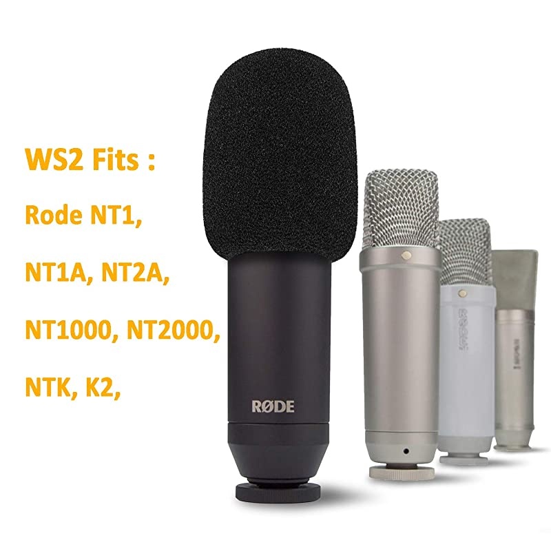 NT1A Windscreen Pop Filter Fits for Rode NT1A NT2A NT1000 NT2000 NTK K2 and Broadcaster Microphones