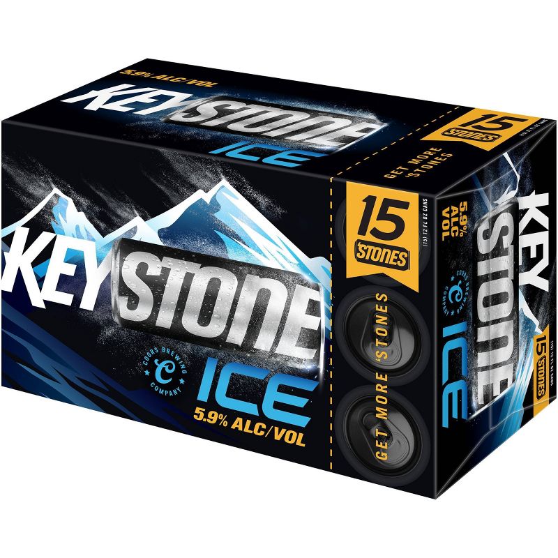 Keystone Ice Lager Beer - 15pk/12 fl oz Cans