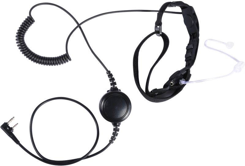 CQtransceiver Quality Noise Cancelling Whisper Tactical Throat Microphone Headset Earpiece for Airsoft Paintball Motorcycle Riding Night Club Use With Baofeng Kenwood Retevis Portable Walkie Talkie