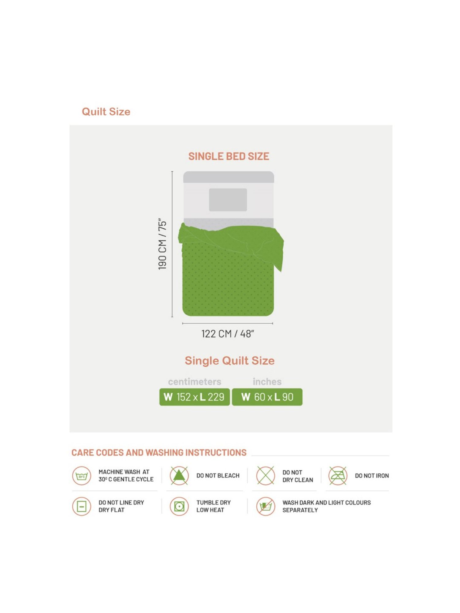 Maspar Vincent Green & Blue Cotton 120 TC Reversible Quilt - Set of 1