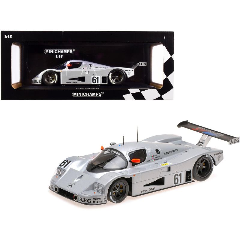 Sauber Mercedes C9 #61 2nd Place 24 Hours of Le Mans (1989) Limited Edition to 402 pieces Worldwide 1/18 Diecast Model Car by Minichamps