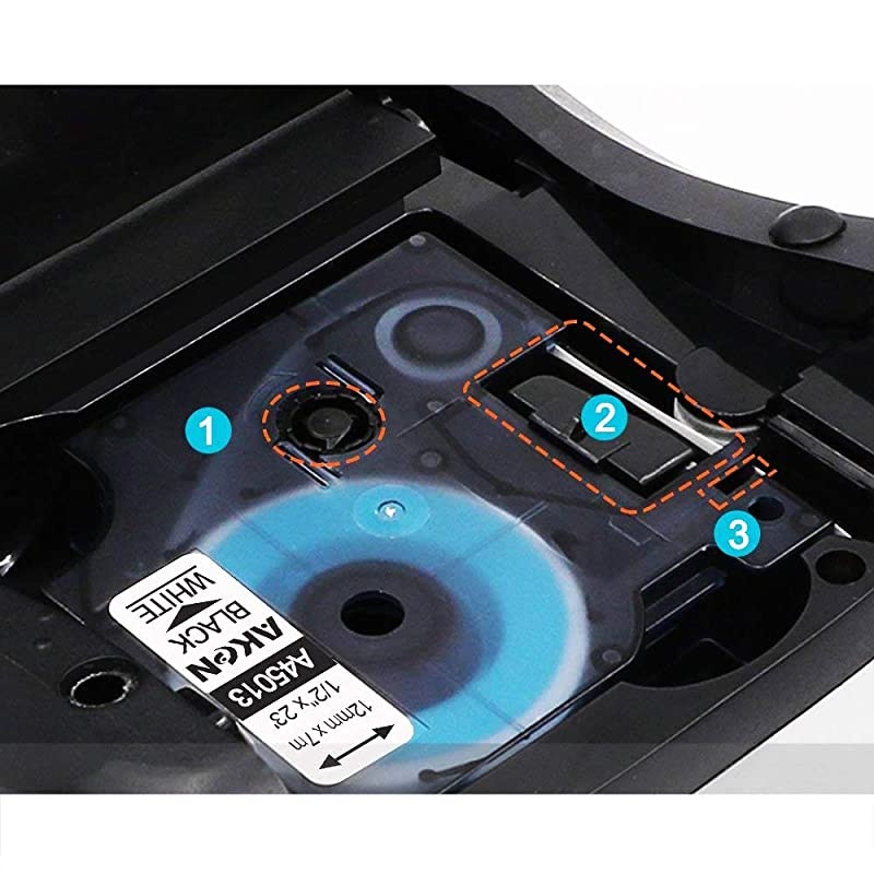 Compatible Label Tape Replacement Dymo D1 45013 S0720530 Label Tape for DYMO LabelManager 160 280 210D 360D 420P 220P 260P 450D Label Maker Black on White 12 Inch1mm x 23 Feet7m 6 Refills