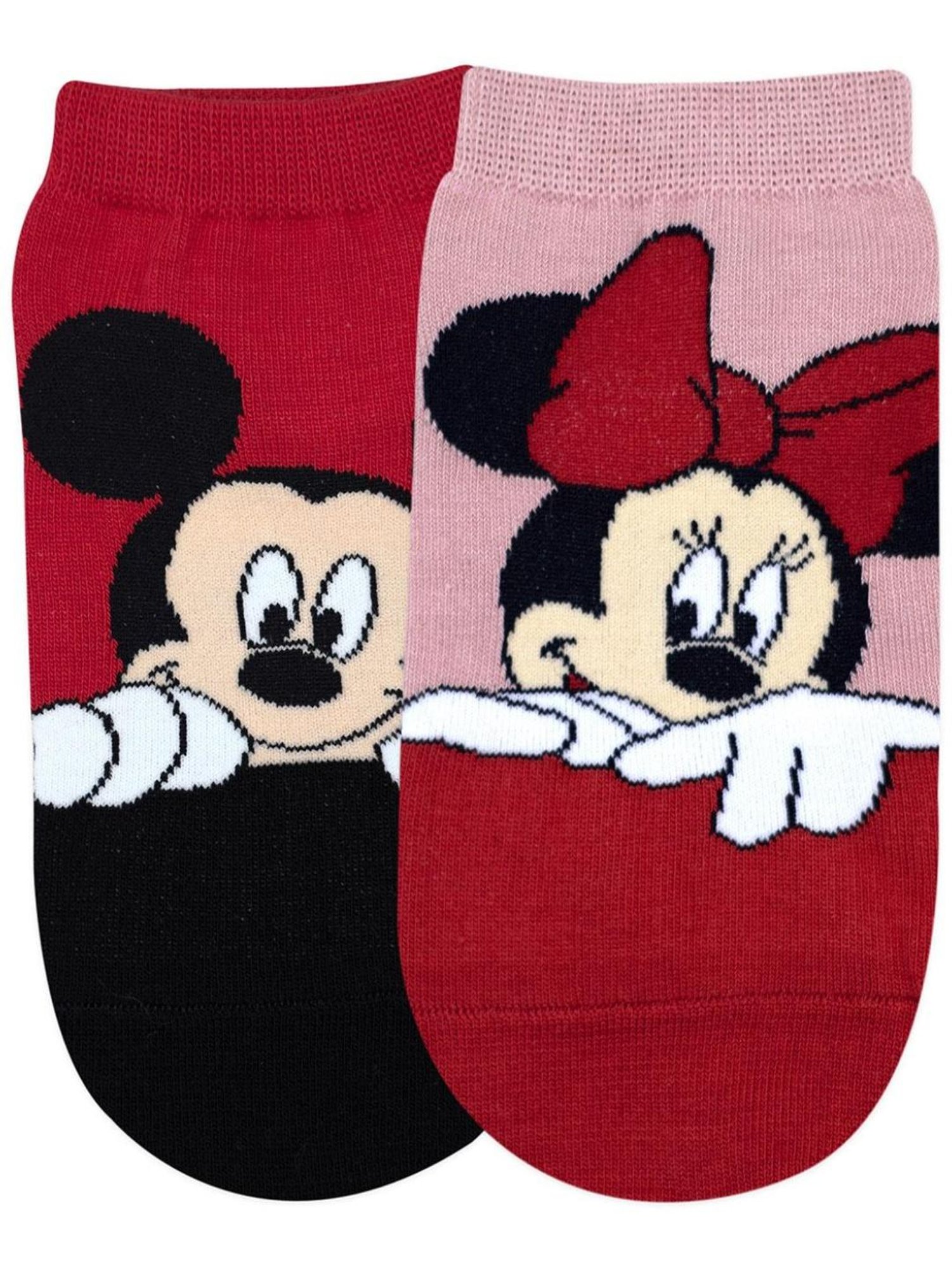 BALENZIA Red & Pink Cartoon Socks (Pack of 2)