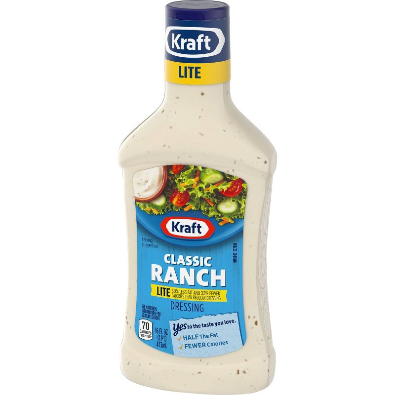 Kraft Classic Light Ranch Salad Dressing - 16fl oz