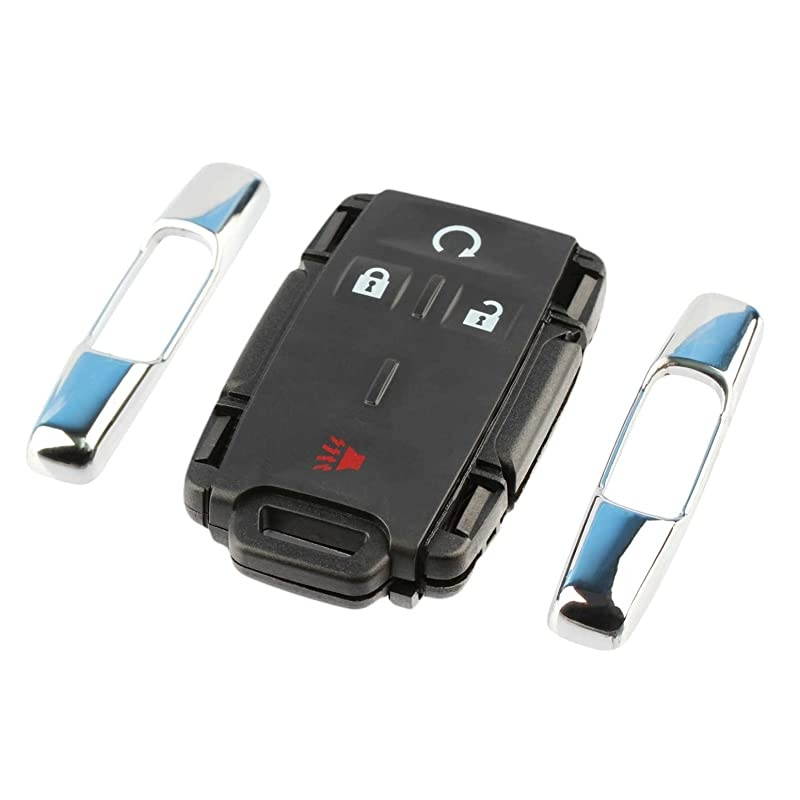Key Fob Keyless Entry Remote Shell Case amp Pad fits Chevy Silverado Colorado GMC Sierra Canyon 2014 2015 2016 2017 M3N32337100