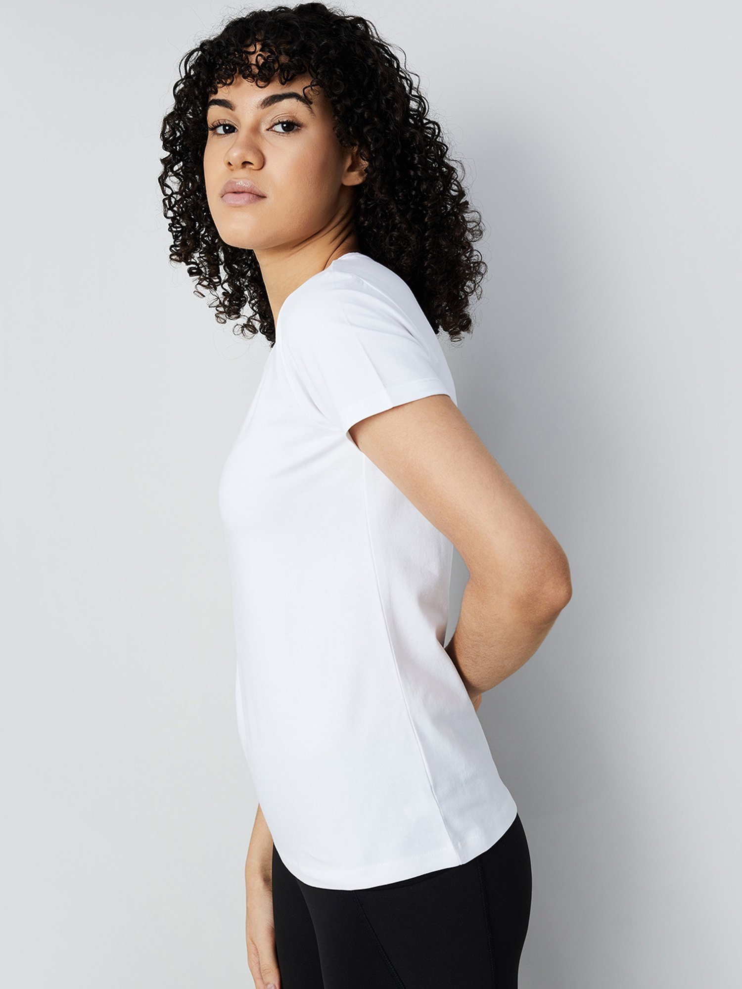 KAPPA White Cotton Graphic Print T-Shirt