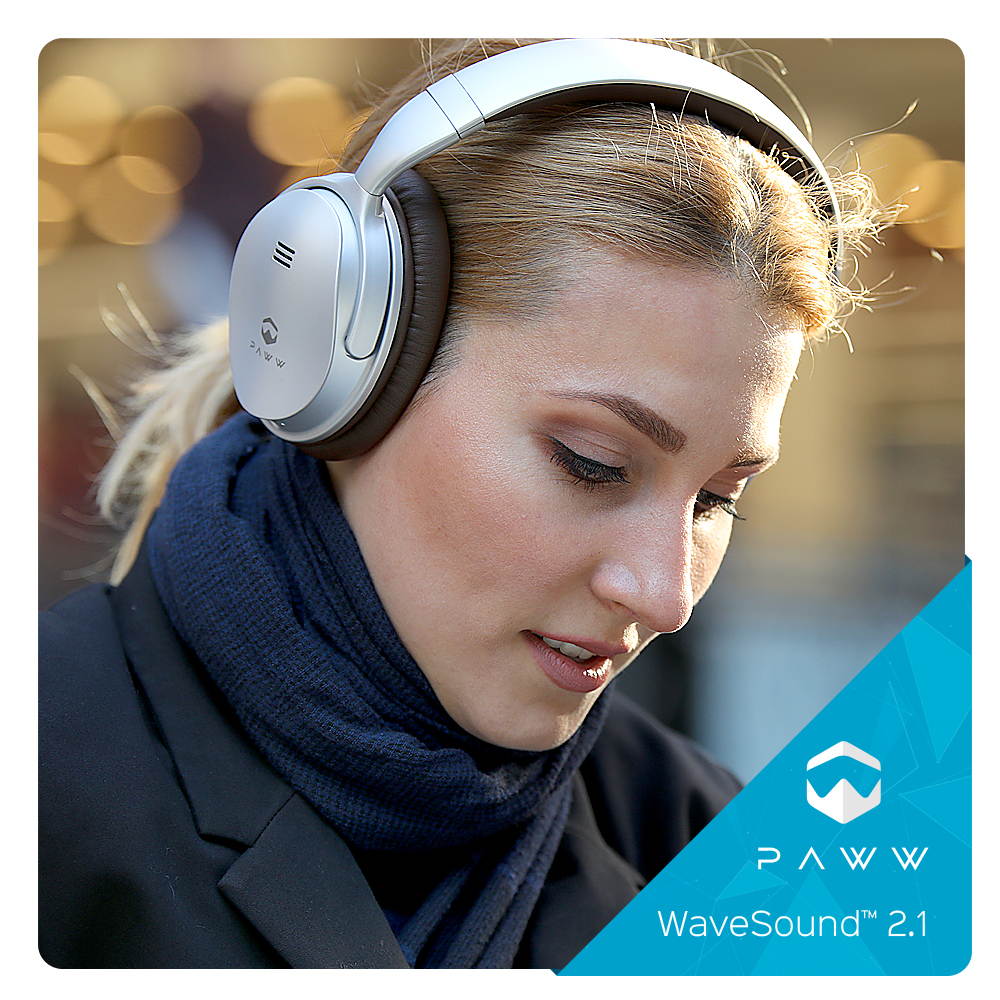 Paww WAVESOUND2BK WaveSound 2.1 Bluetooth Headphones