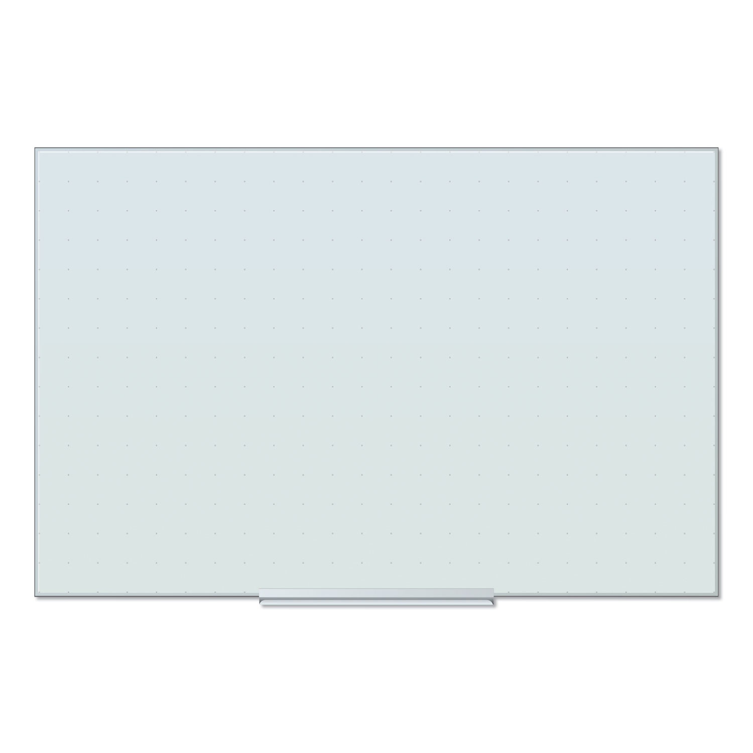 Floating Glass Ghost Grid Dry Erase Board, 36 x 24 Inches, White Frosted Surface, Frameless UBR2798U0001
