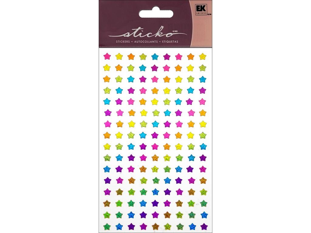 Sticko Classic Stickers-Rainbow Stars