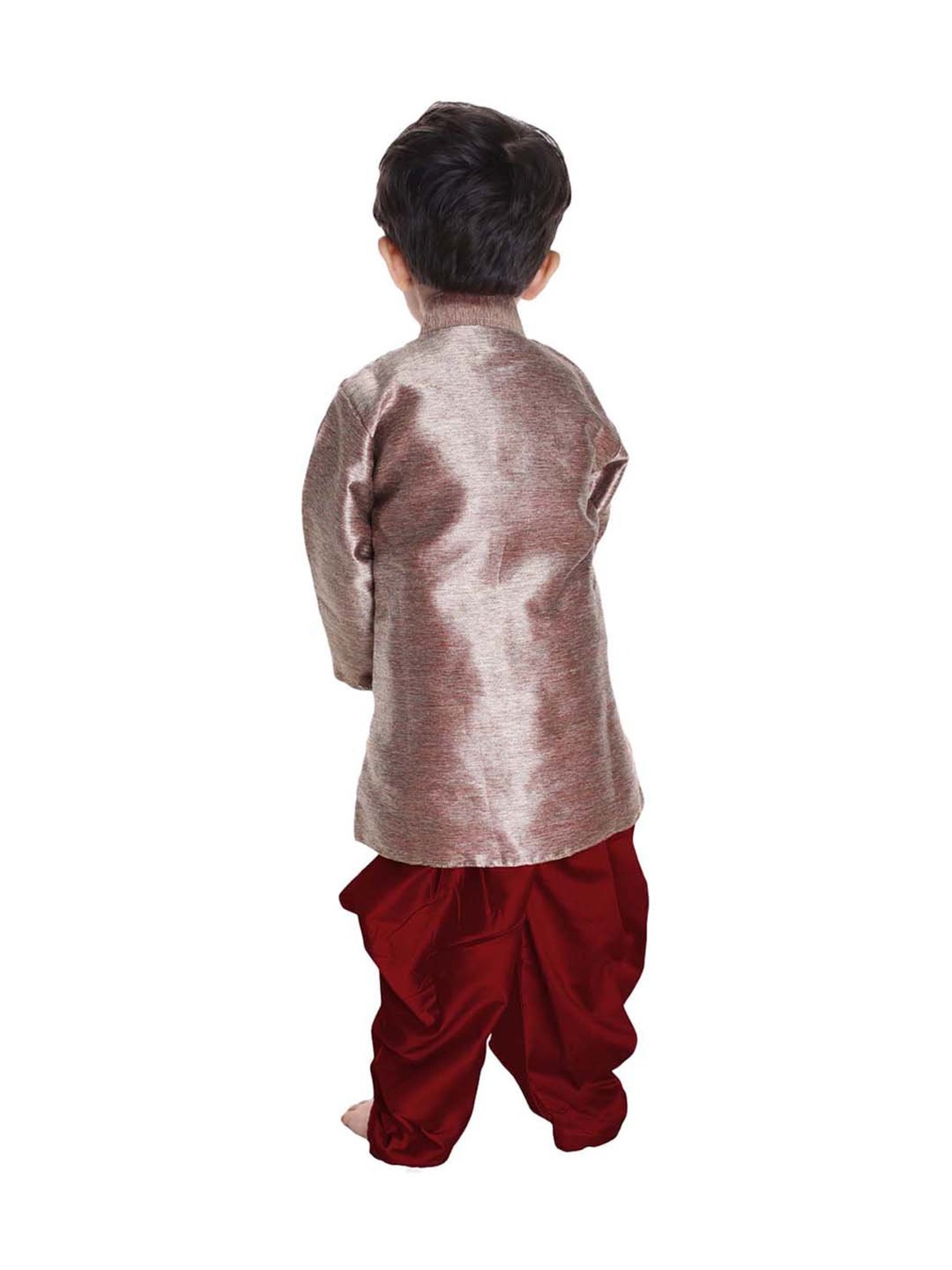 VASTRAMAY Boys Turquoise Floral Full Sleeves Indowestern