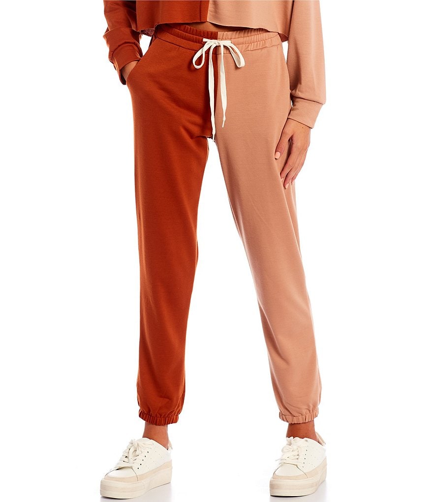 Angie High Rise Stripe Cargo Jogger Pants