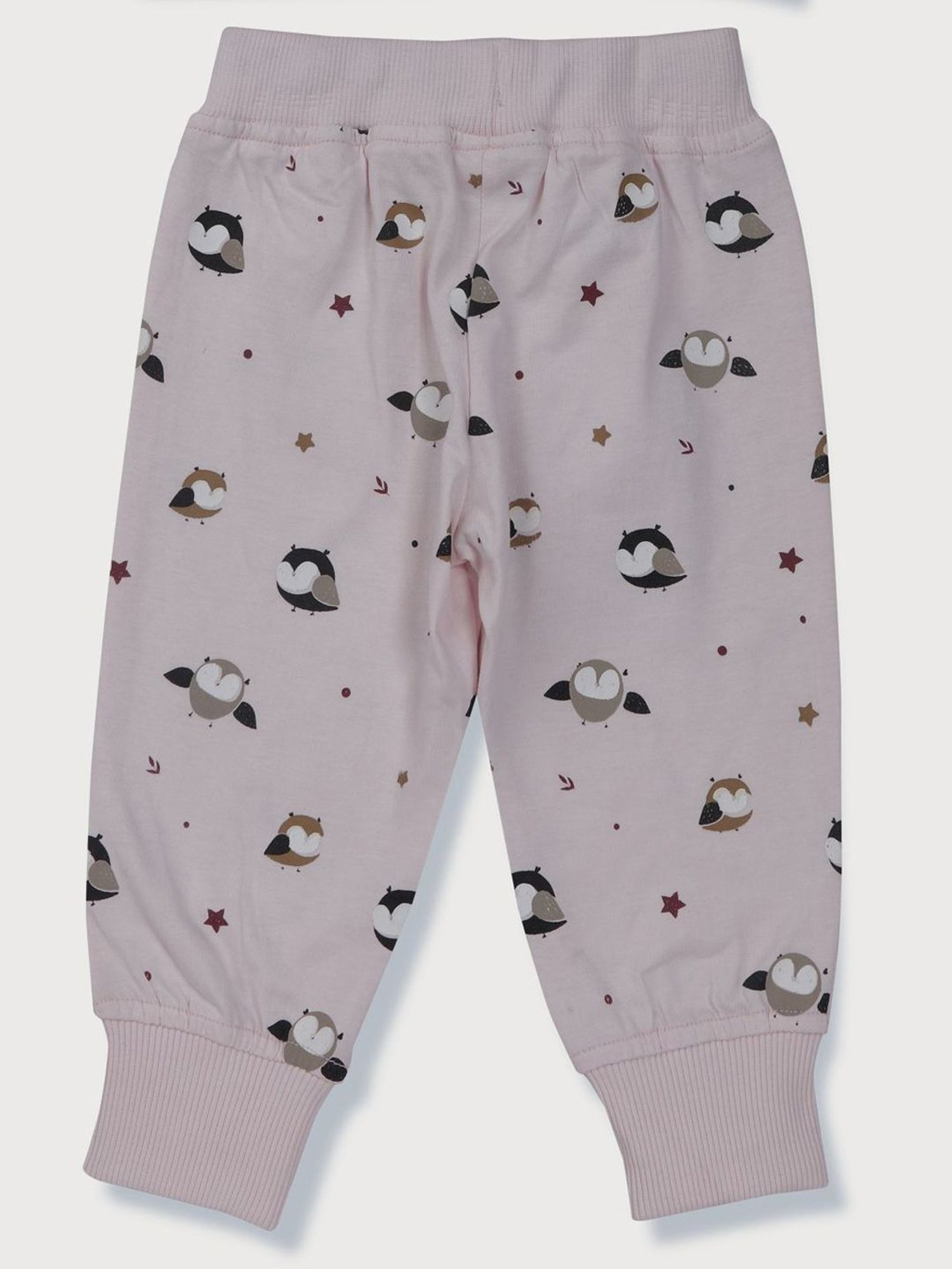 GJ baby Kids Maroon & Pink Graphic Full Sleeves T-Shirt Set