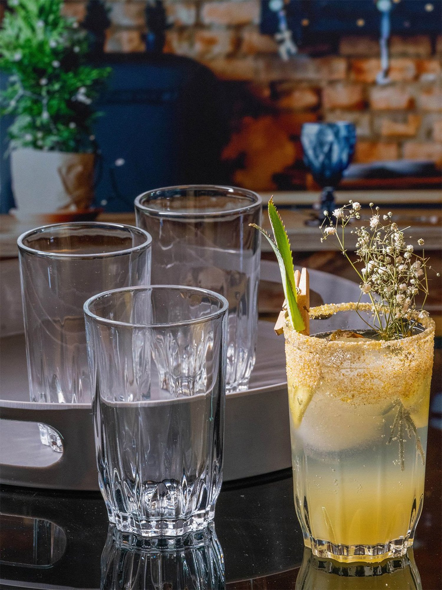 ROXX Transparent Glass Everyday Glasses - Set of 6 (260ml)