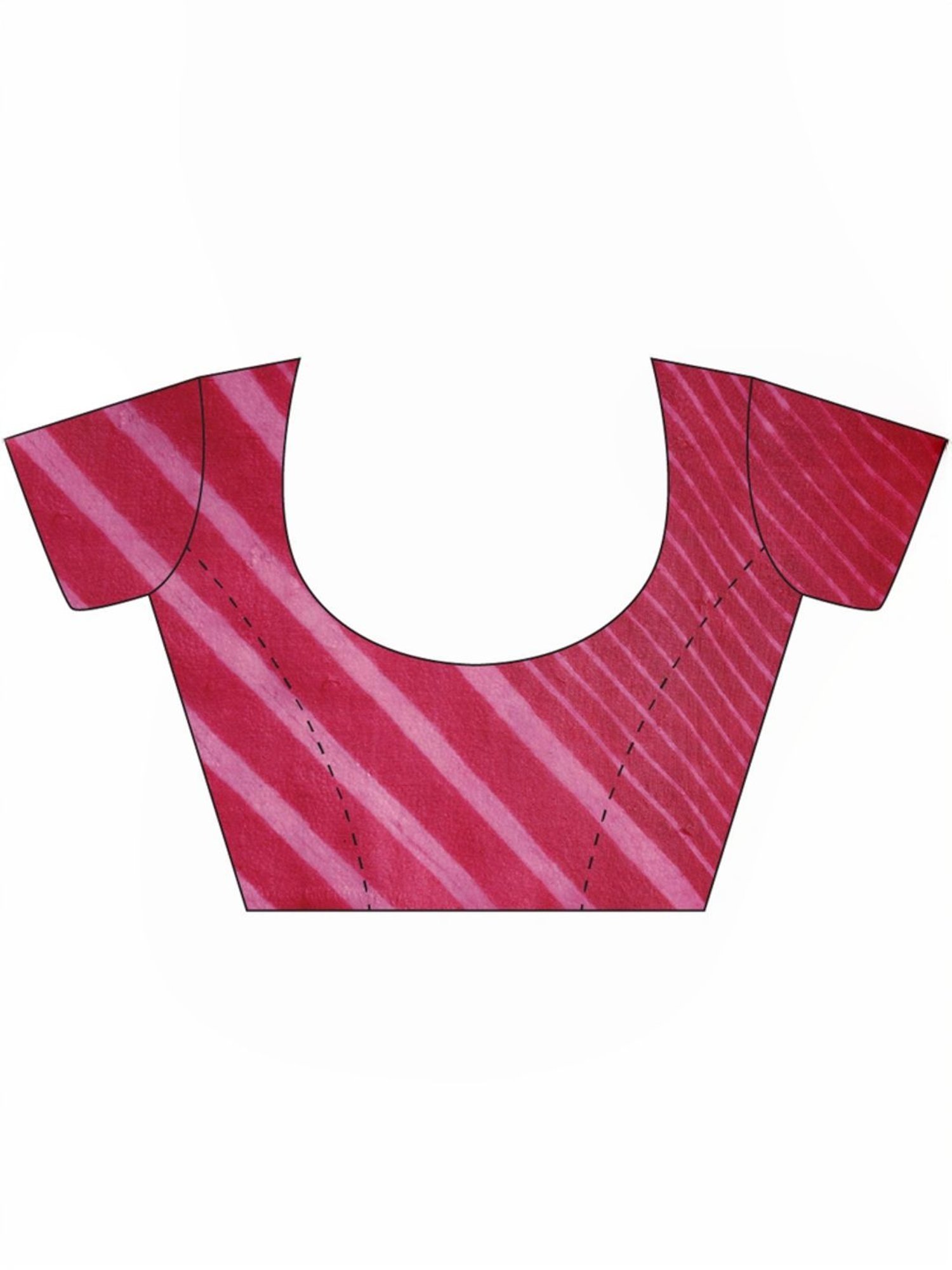 Taneira Pink Striped Saree With Unstitched Blouse