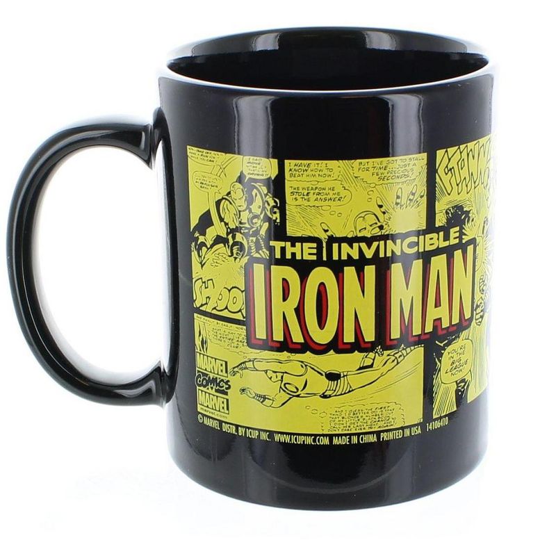 ICUP, Inc. Marvel The Invincible Iron Man Comic Wrap 11 oz Ceramic Mug