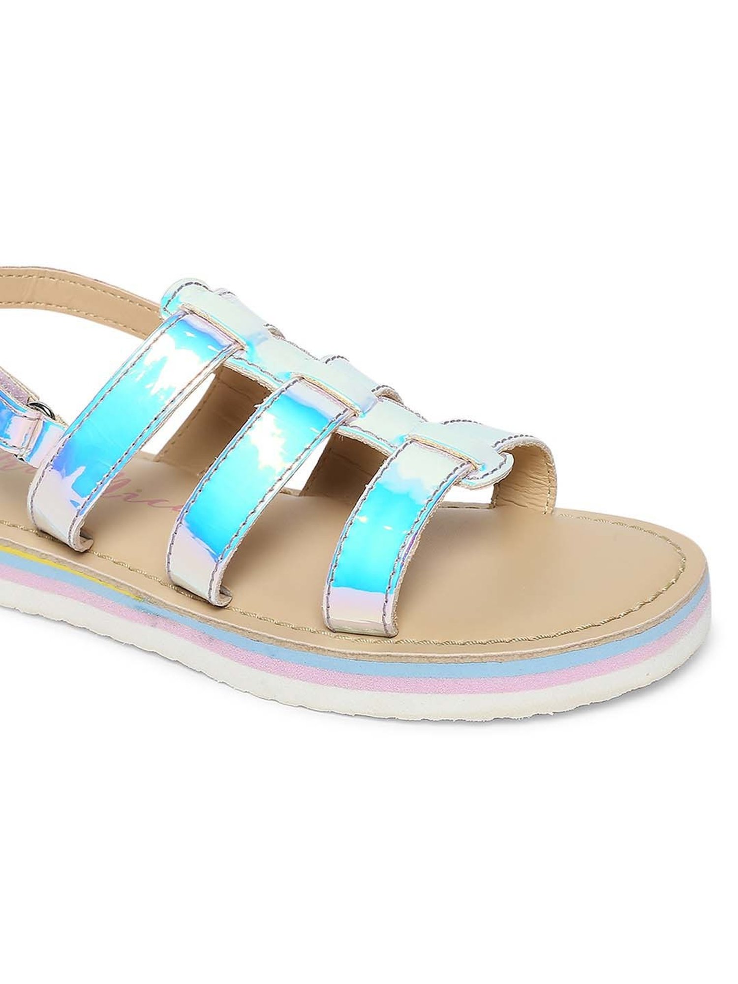Aria Nica Kids Glams Blue & Beige Casual Sandals