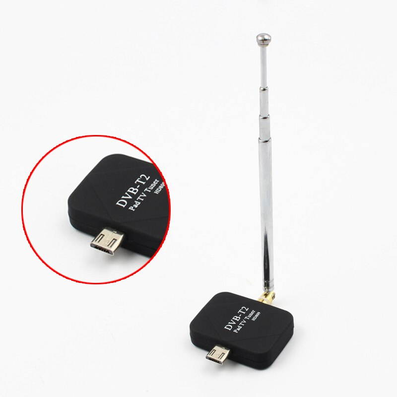 Lejiahong DVB-T2 TV Antenna Receiver Digital Micro-USB Tuner for Android Mobile Phone Pad HD TV Stick with Dual Antenna