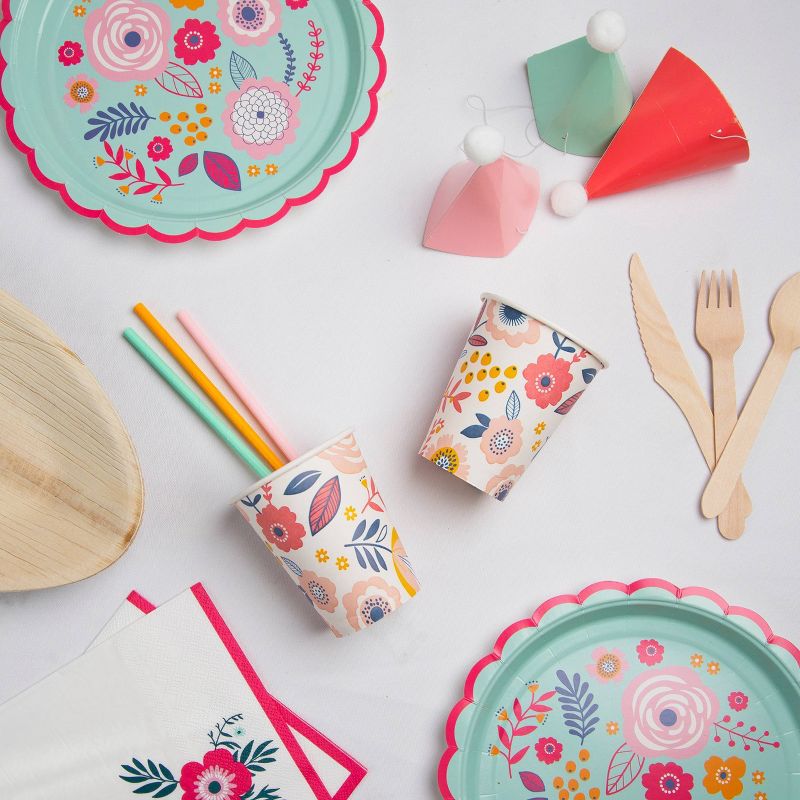 20pk Disposable Party Mixed Straws