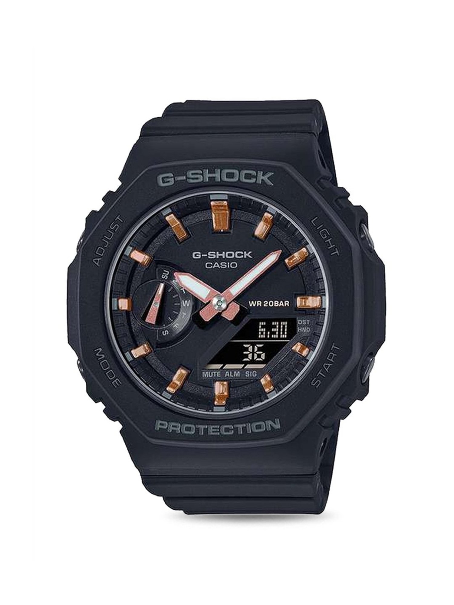 Casio G-Shock GMA-S2100-1ADR Black Analog-Digital Dial Black Resin Strap Women's Watch G1107