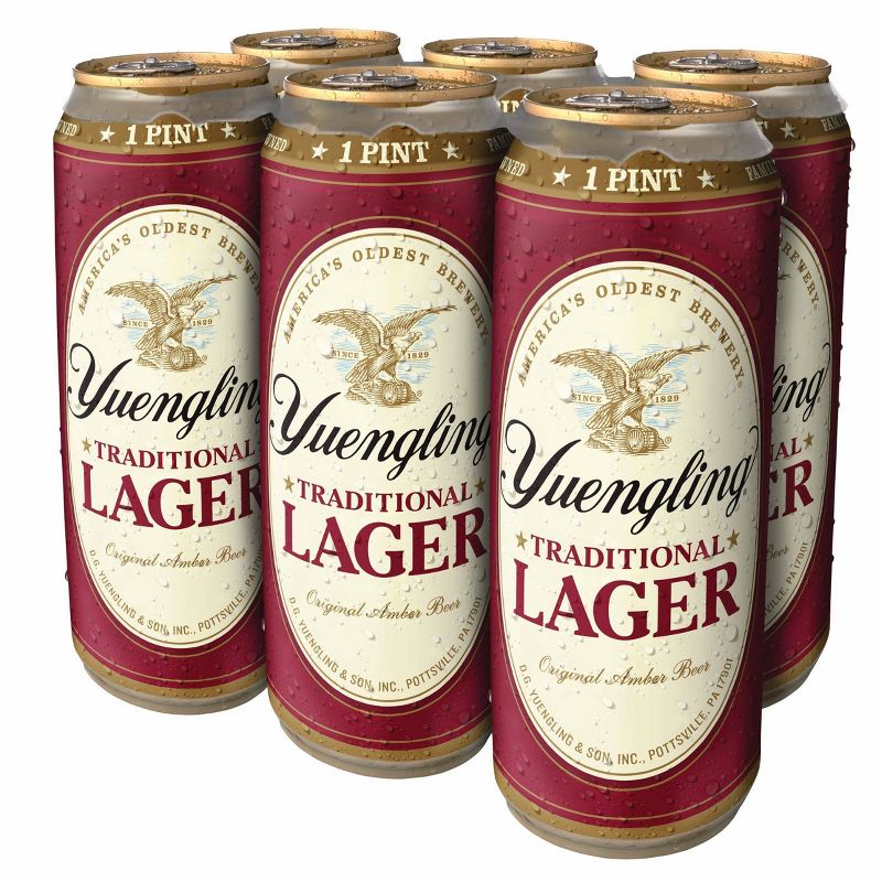Yuengling Traditional Lager Beer - 6pk/16 fl oz Cans
