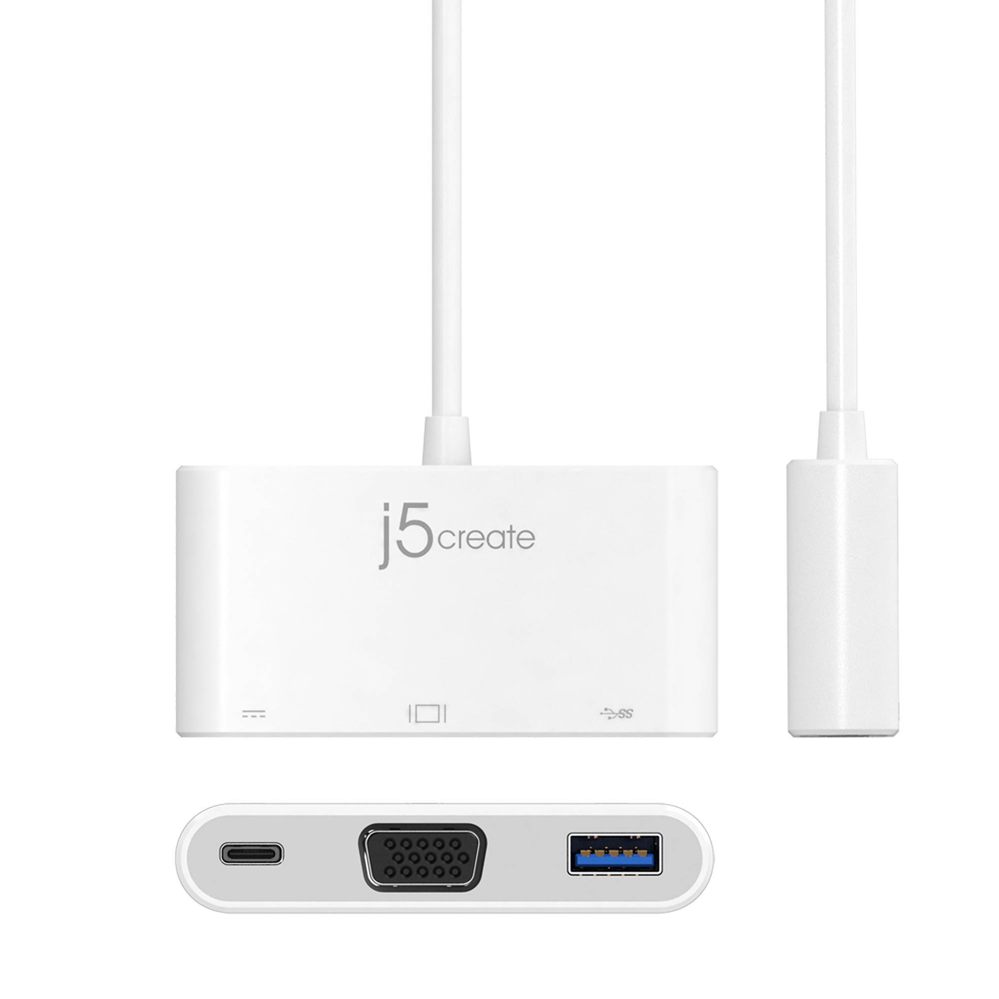 j5create USB Type-C to VGA & USB 3.0 with Power Delivery