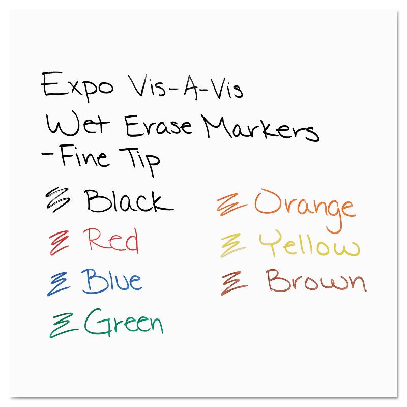EXPO Vis-&agrave;-Vis Wet-Erase Marker Fine Point Green Dozen 16004