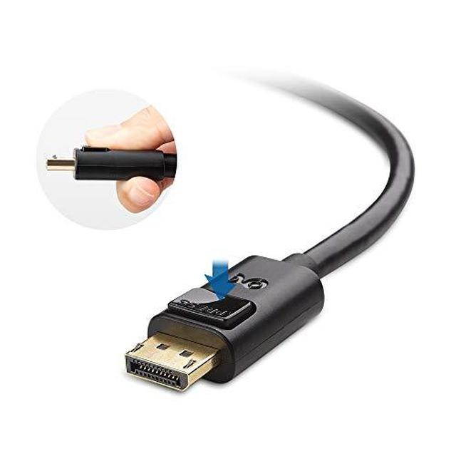 Cable Matters Mini DisplayPort to DisplayPort Cable (DisplayPort to Mini DisplayPort 1.4 Cable) with 8K 60Hz Video Resolution and HDR in Black 6 Feet - Thunderbolt and Thunderbolt 2 Port Compatible