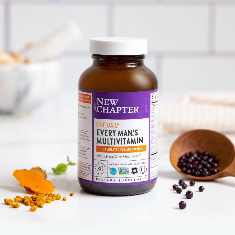 New Chapter Men's One Daily Multivitamin Tablets - 30ct