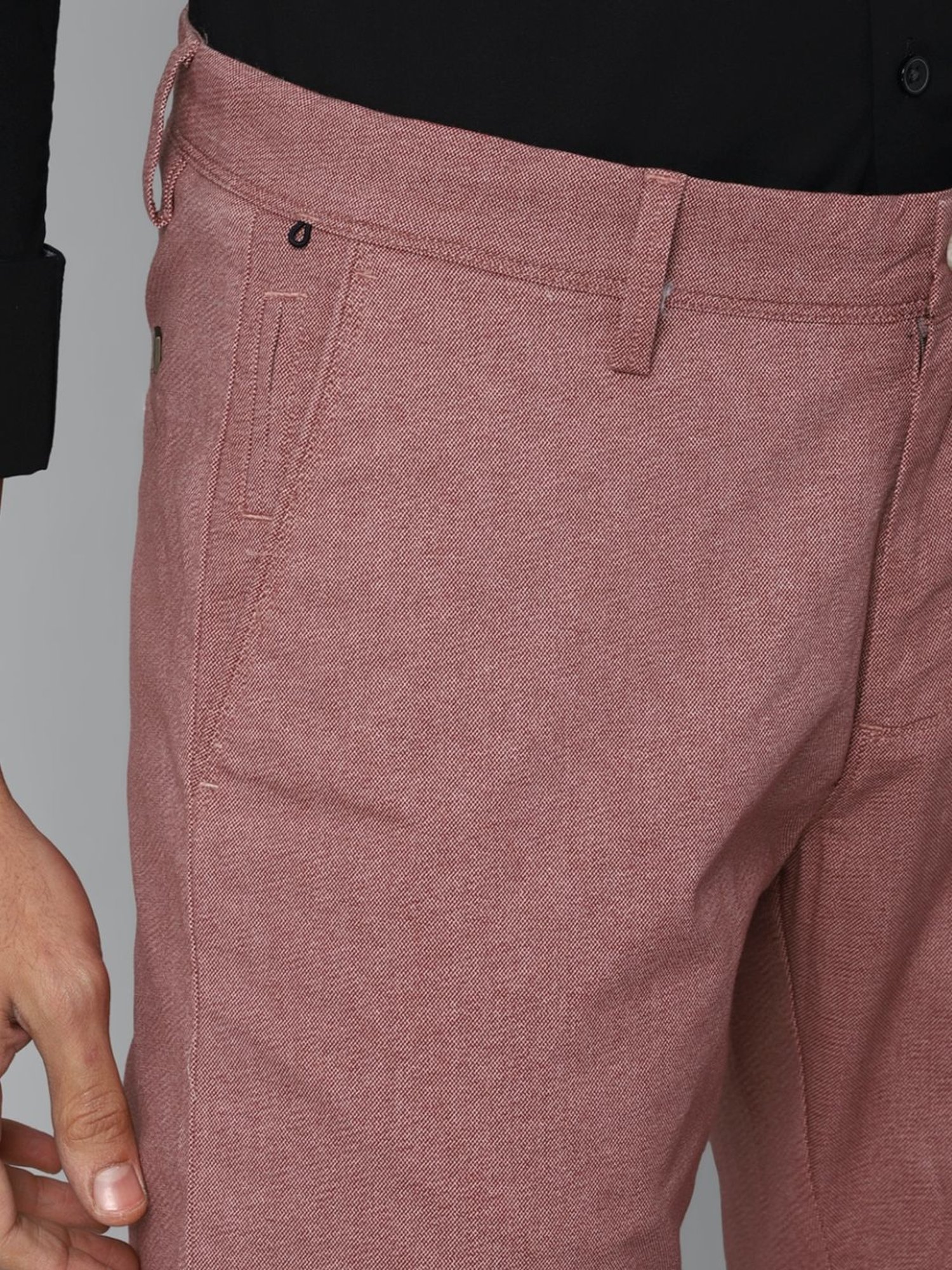 WES Casuals by Westside Olive Relaxed-Fit Mid-Rise Cotton Blend Joggers